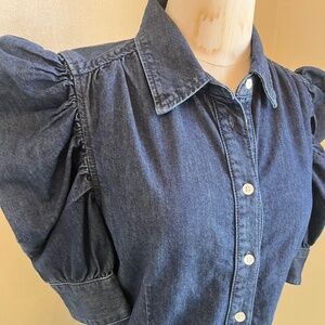 FRAME denim dress with sleeve detail, size S/P